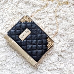 Love Story Book Clutch NWOT